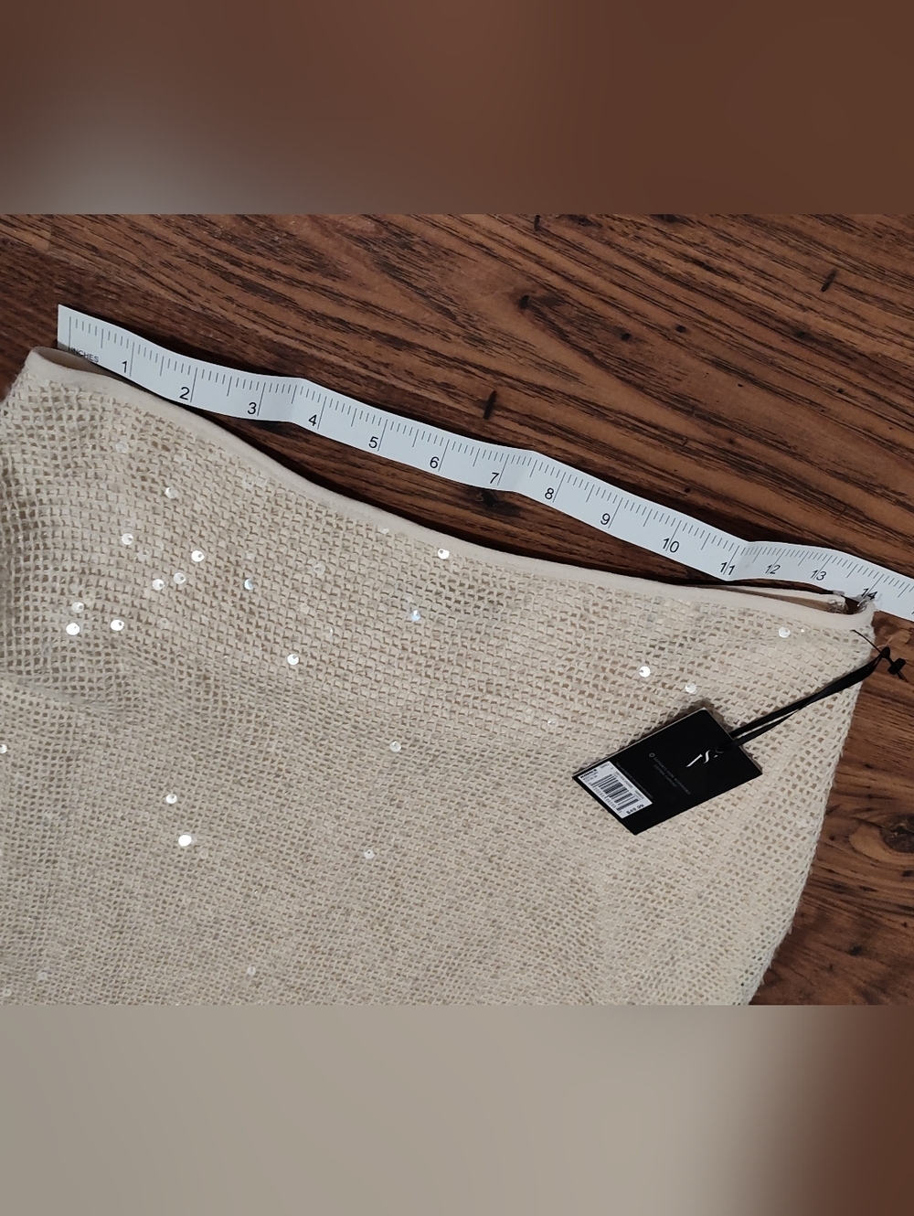 Simply Vera Vera Wang Ivory Sequin A-Line Skirt - Picture 15 of 15